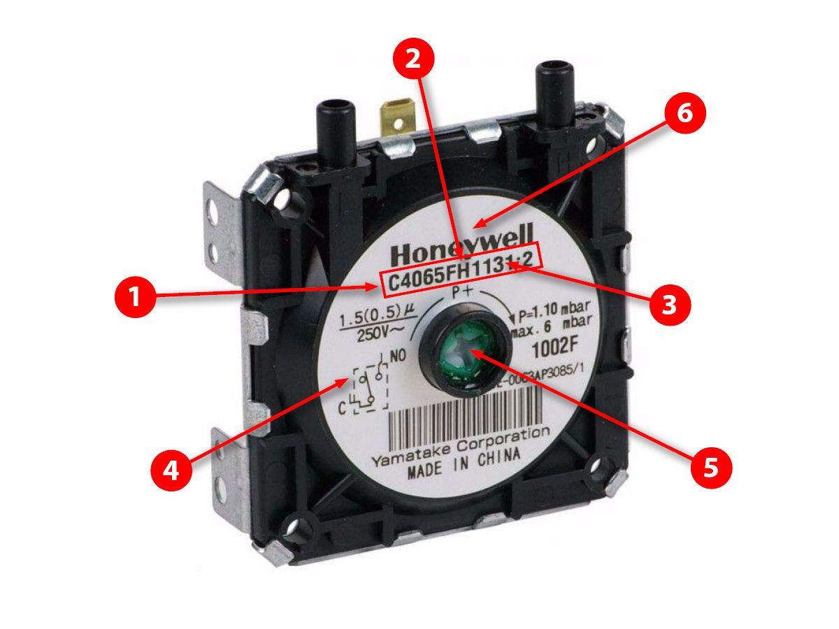 HONEYWELL Prosestat Etiket Açıklaması ve Ayar Vidası