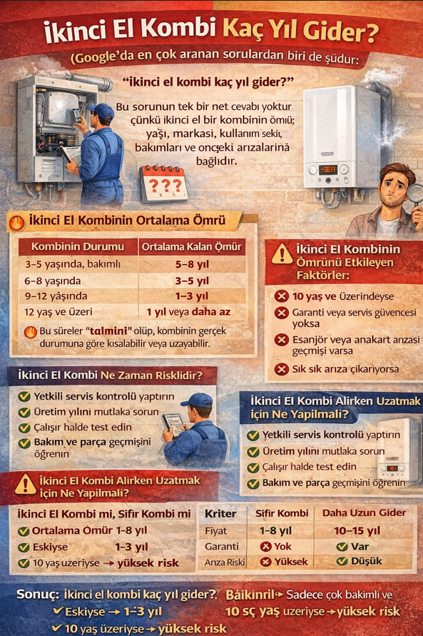 İkinci El Kombi Kaç Yıl Gider?