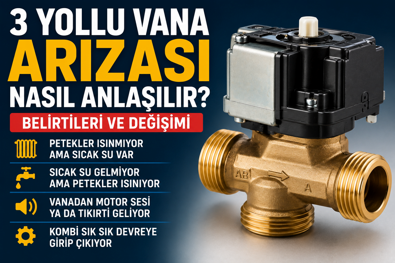 3 Yollu Vana Arızası Nasıl Anlaşılır? Belirtileri ve Değişimi