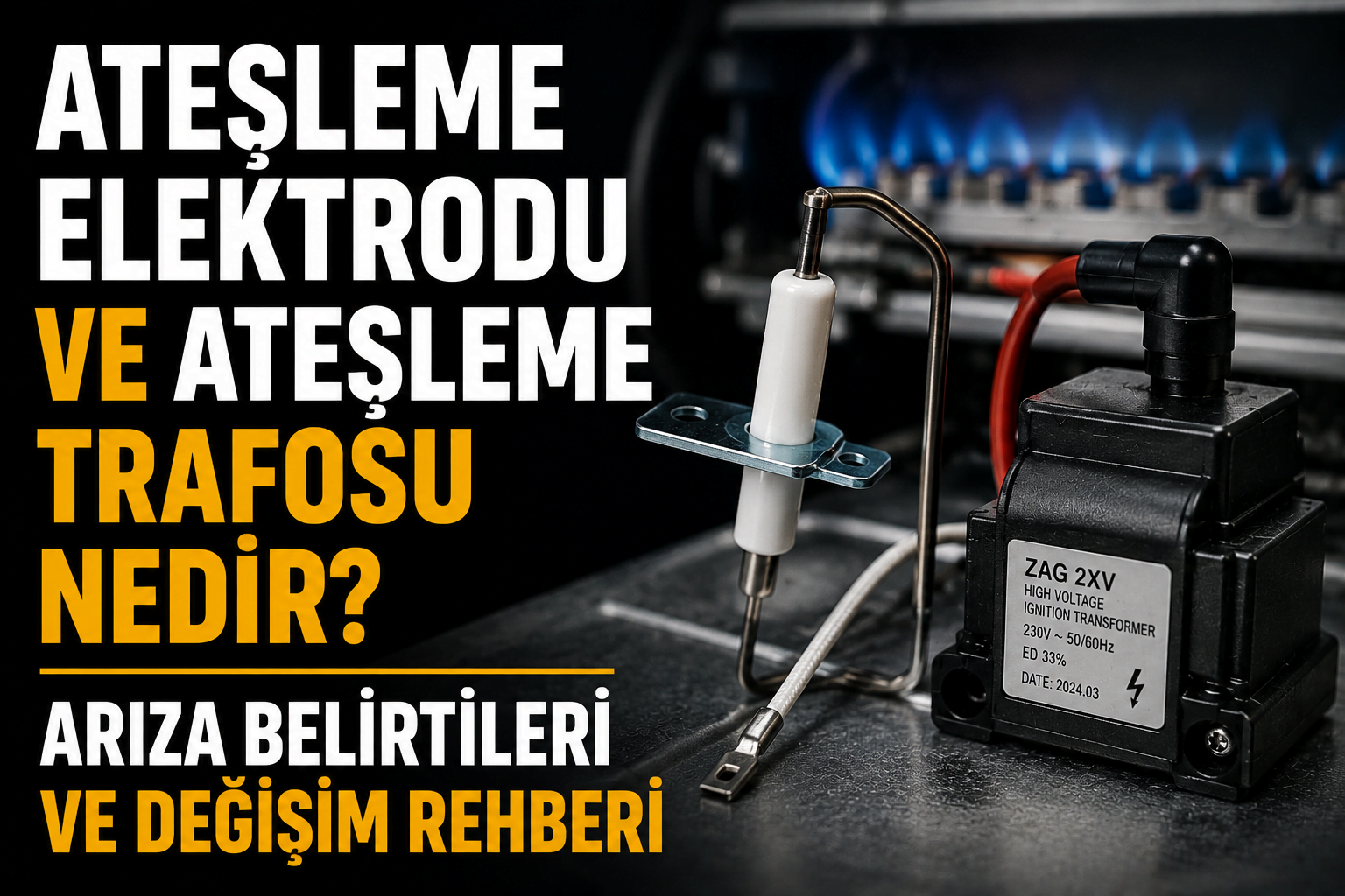 Ateşleme Elektrodu ve Ateşleme Trafosu Nedir? Arıza Belirtileri ve Değişim Rehberi