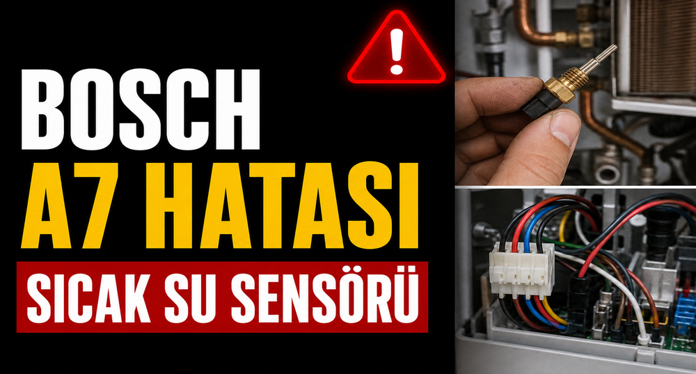 Bosch Kombi A7 Hatası: Sıcak Su Sensörü (NTC) Arızası