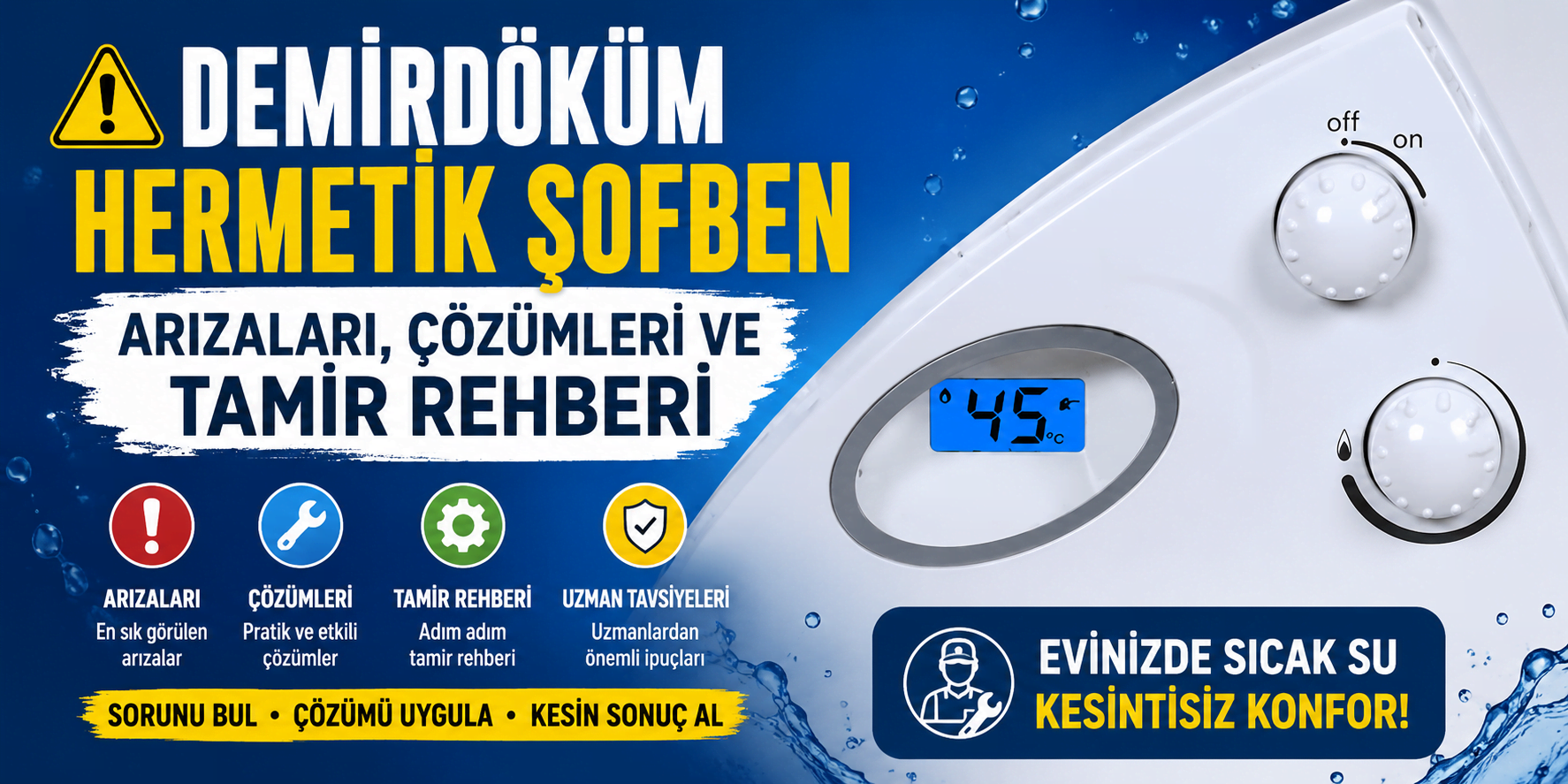 Demirdöküm Hermetik Şofben Arızaları, Çözümleri ve Tamir Rehberi Demirdöküm Hermetik Şofben Arızaları, Çözümleri ve Tamir Rehberi