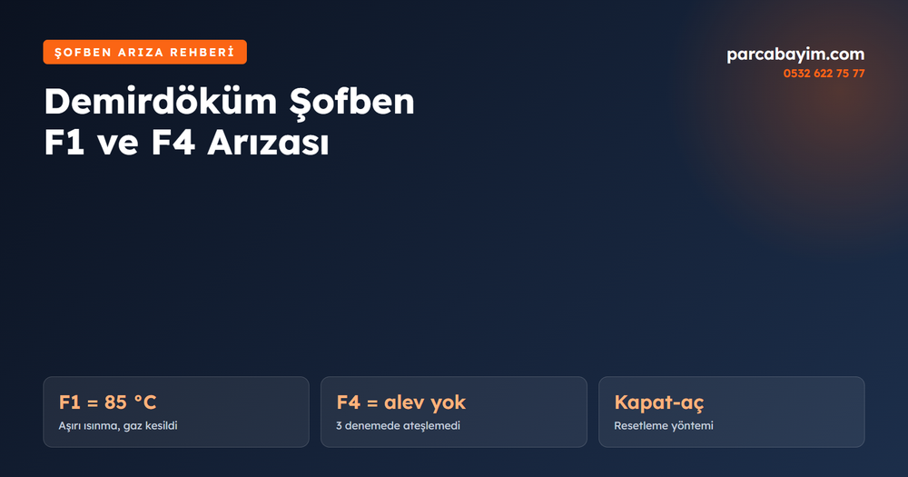 Demirdöküm Şofben F1 ve F4 Arızası: Nedenleri ve Çözümü (Usta Rehberi)