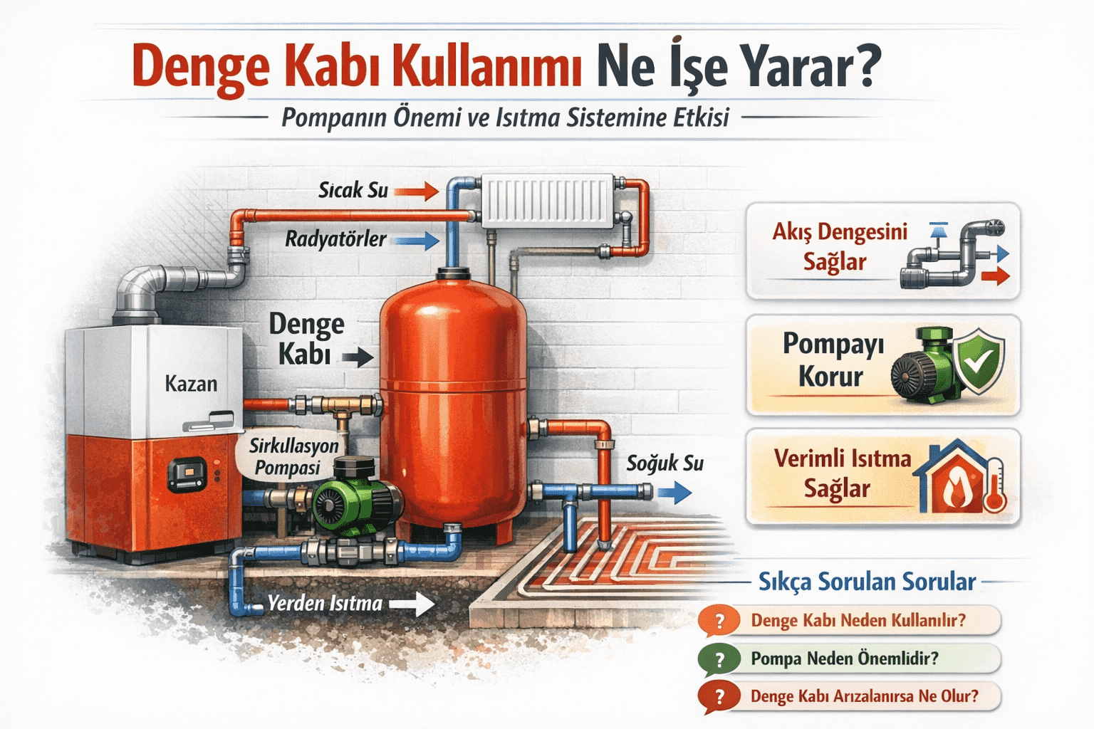Denge Kabı Nedir, Ne İşe Yarar? Pompa ve Isıtma Sistemi İçin Önemi