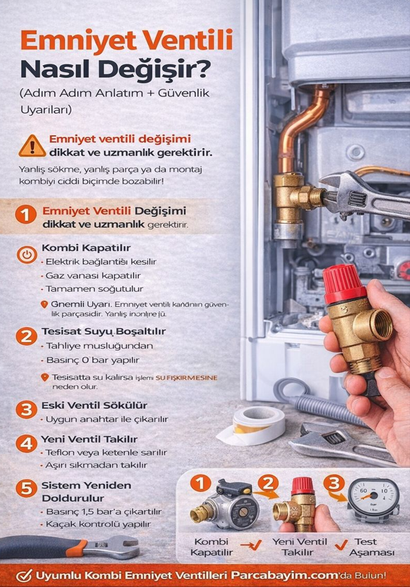 Emniyet Ventili Nasıl Değişir? (Adım Adım Anlatım + Güvenlik Uyarıları)