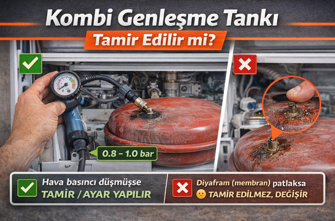 Kombi Genleşme Tankı Tamir Edilir mi?