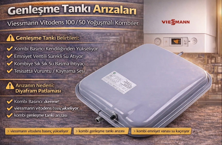 Genleşme Tankı Arızaları – Viessmann Vitodens 100 / 50 Yoğuşmalı Kombiler