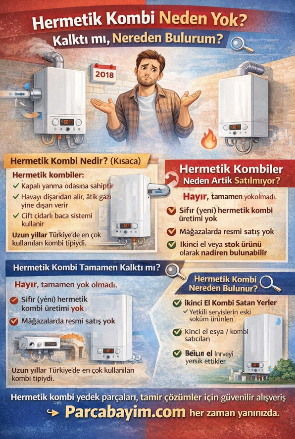Hermetik Kombi Neden Yok? Kalktı mı, Nereden Bulurum?