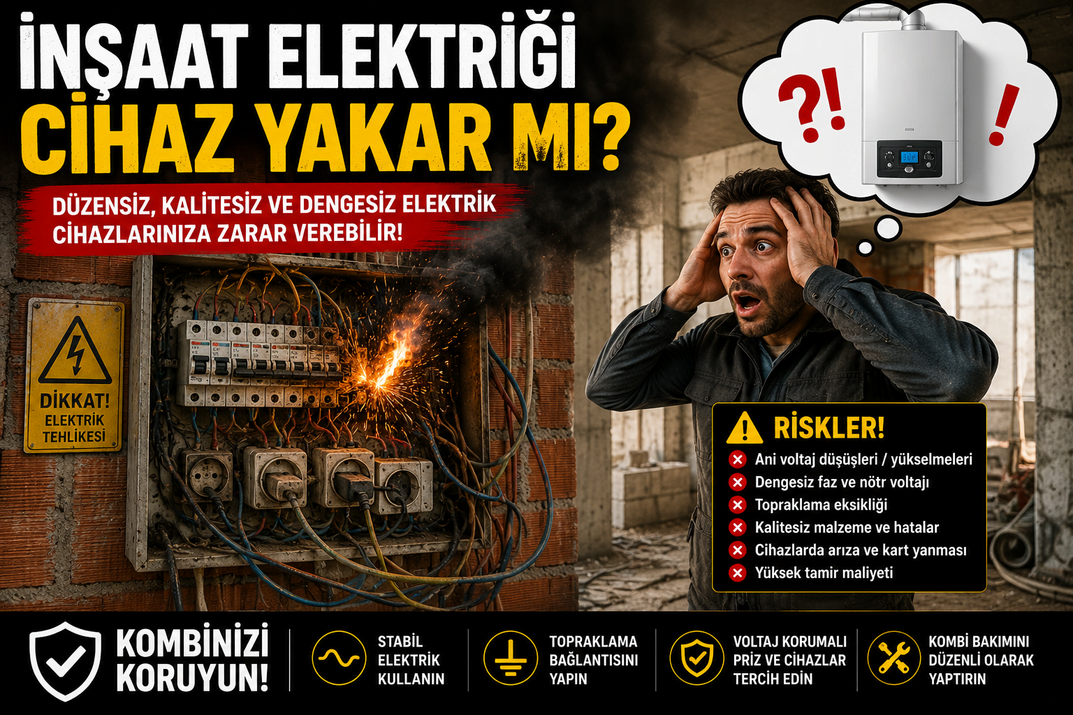 İnşaat Elektriği Cihaz Yakar mı?