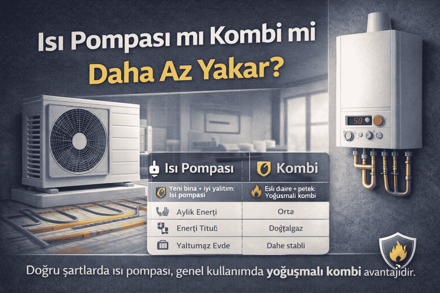 Isı Pompası mı Kombi mi Daha Az Yakar?