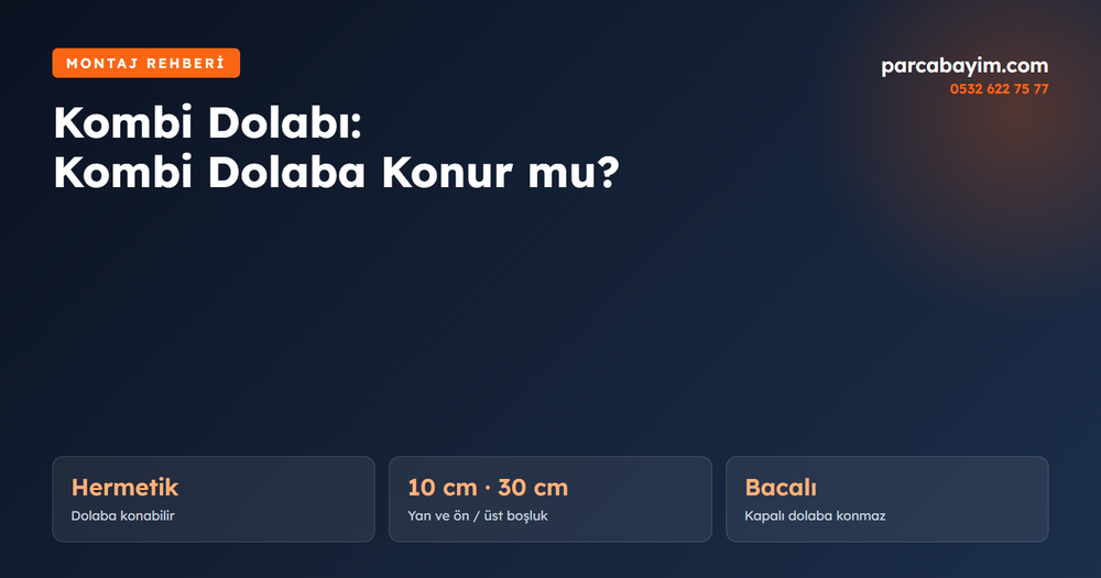 Kombi Dolabı: Kombi Dolaba Konur mu? Ölçüler, Mesafeler ve Gizleme Fikirleri