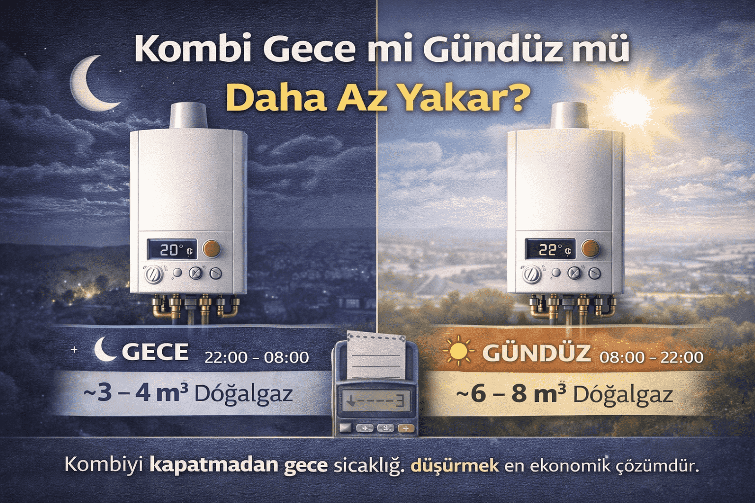 Kombi Gece mi Gündüz mü Daha Az Yakar?