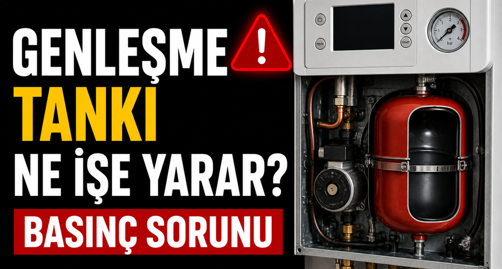 Kombi Genleşme Tankı Nedir? Havası Nasıl Basılır ve Membran Arızası