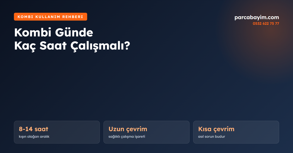 Kombi Günde Kaç Saat Çalışmalı? Normal Çalışma Süresi Nedir?