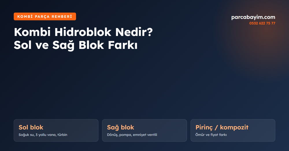 Kombi Hidroblok Nedir? Sol ve Sağ Hidroblok Farkı, Pirinç mi Kompozit mi?
