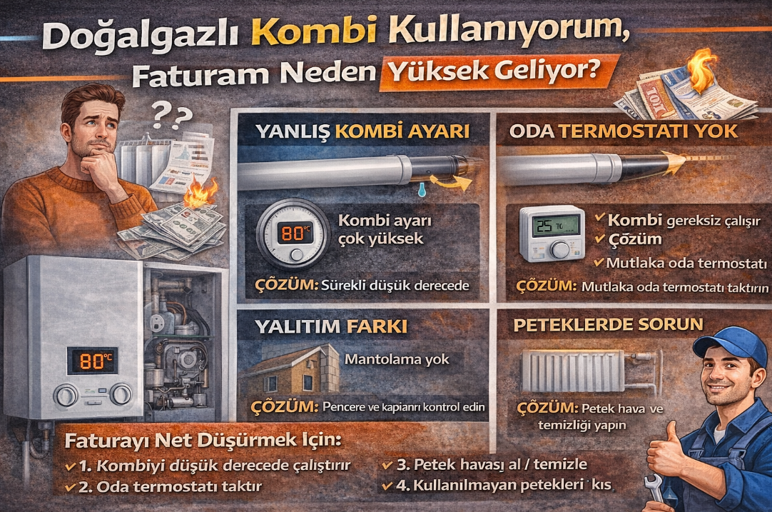 Doğalgazlı Kombi Kullanıyorum, Faturam Neden Yüksek Geliyor?