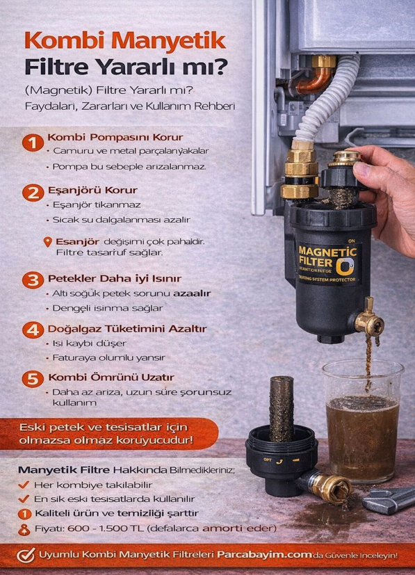 Kombi Manyetik (Magnetik) Filtre Yararlı mı? Faydaları, Zararları ve Kullanım Rehberi