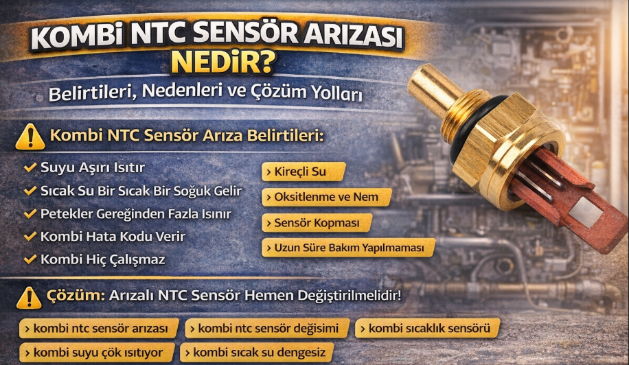Kombi NTC Sensör Arızası Nedir? Belirtileri, Nedenleri ve Çözüm Yolları