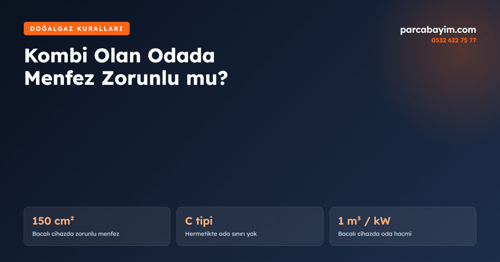 Kombi Olan Odada Havalandırma Menfezi Zorunlu mu? İGDAŞ Kuralları
