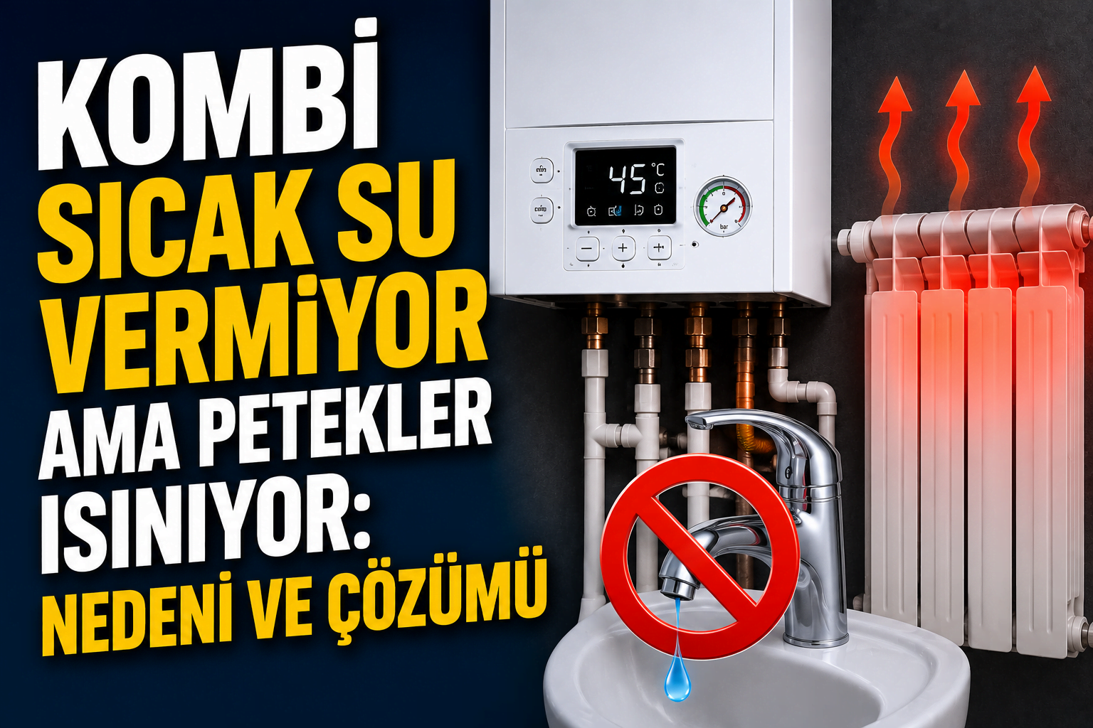 Kombi Sıcak Su Vermiyor Ama Petekler Isınıyor: Nedeni ve Çözümü