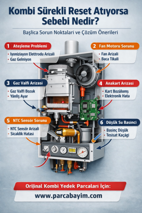 Kombi Sürekli Reset Atıyorsa Sebebi Nedir?