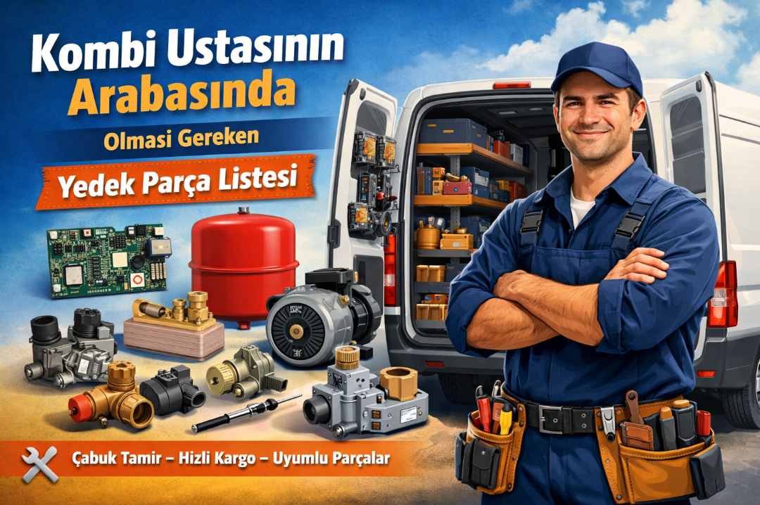 Kombi Ustasının Arabasında Olması Gereken Yedek Parça Listesi