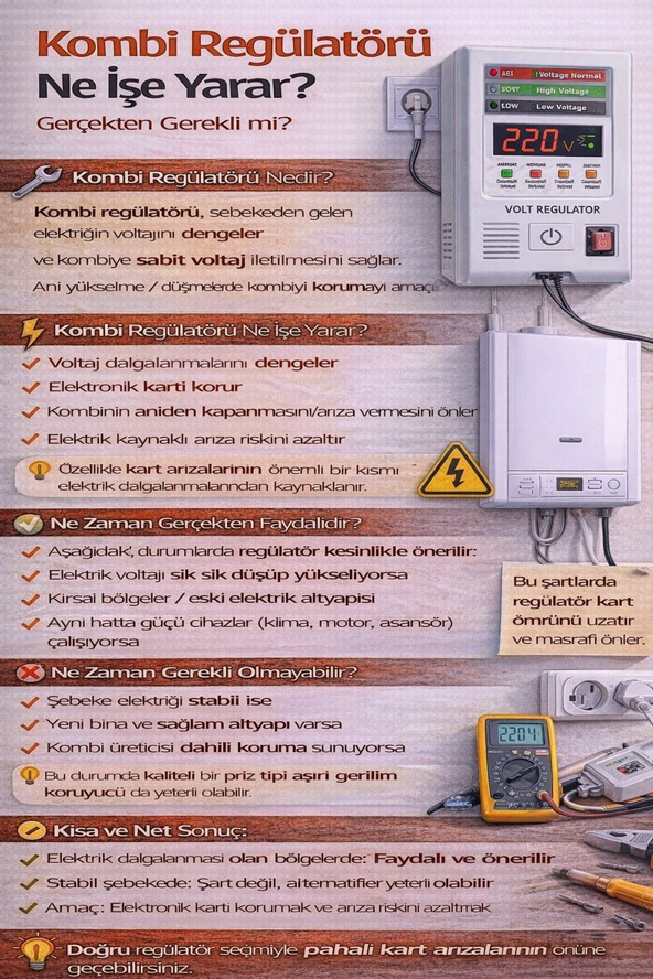Kombi Regülatörü Ne İşe Yarar? Gerçekten Gerekli mi? (Faydaları ve Gerçekler)