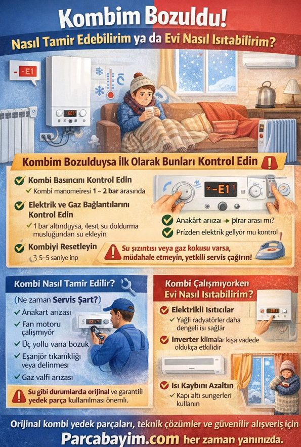 Kombim Bozuldu! Nasıl Tamir Edebilirim ya da Evi Nasıl Isıtabilirim?