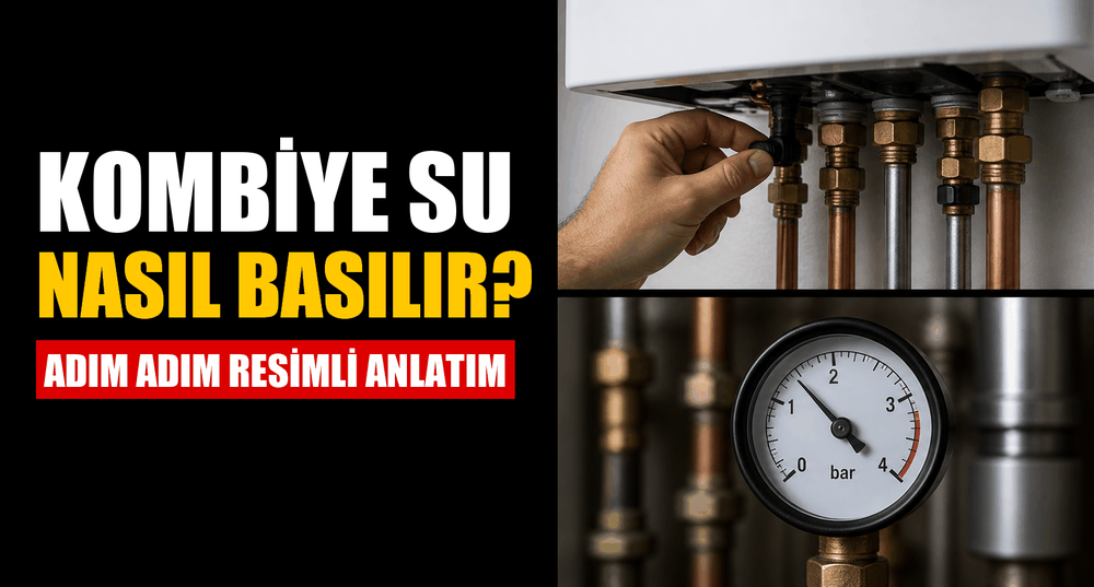 Kombiye Su Nasıl Basılır? Basınç Düştüğünde Adım Adım Resimli Anlatım