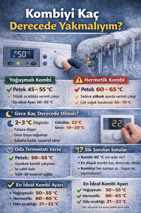 Kombiyi Kaç Derecede Yakmak Gerekir?