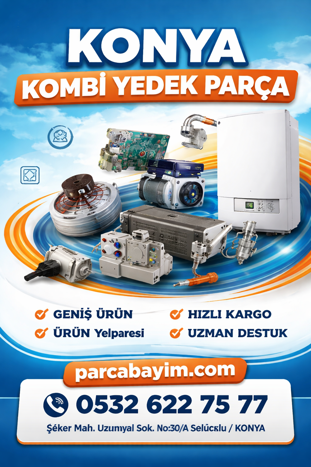 Konya Kombi Yedek Parça Satışı | Parcabayim.com