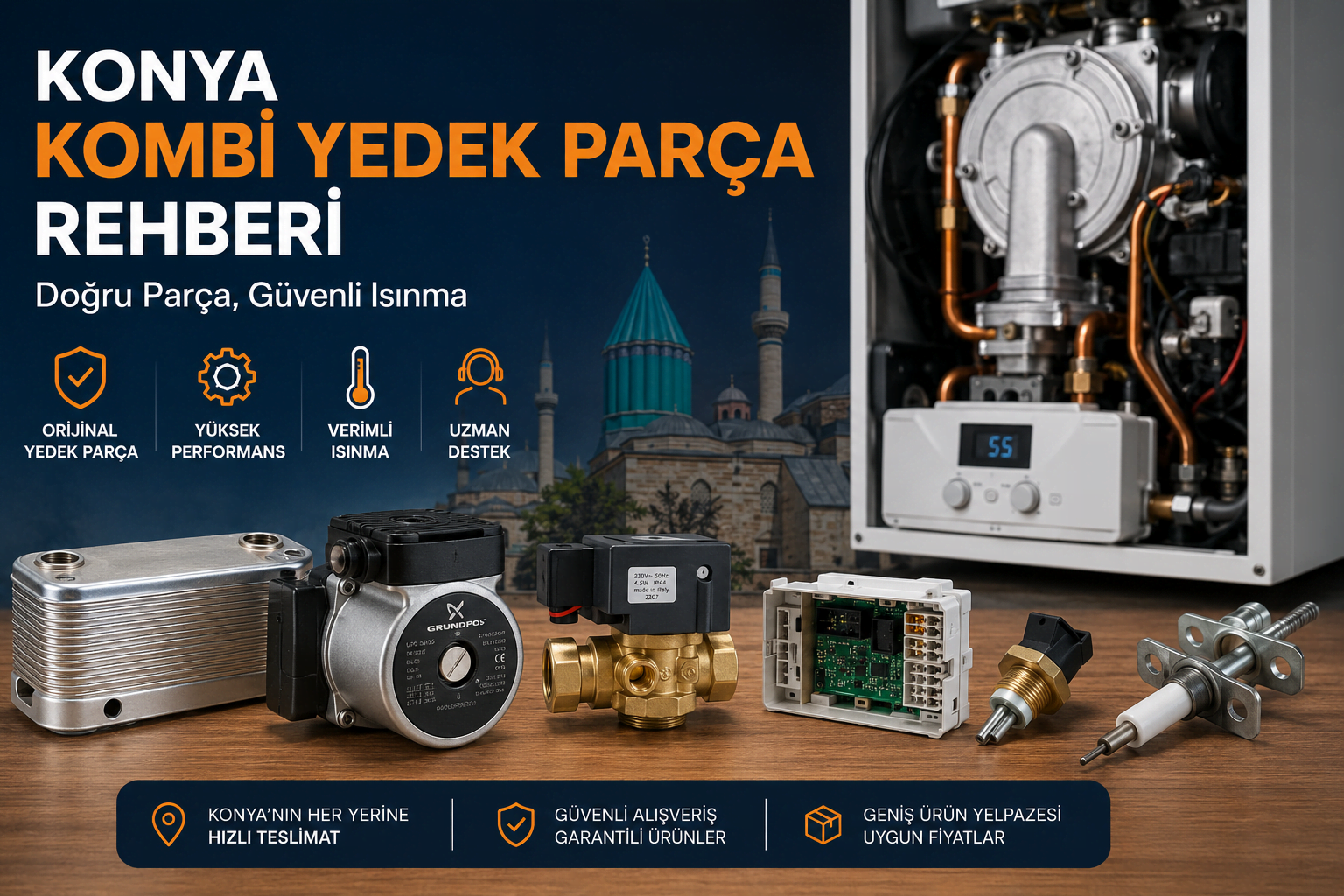 Konya Kombi Yedek Parca Rehberi: Dogru Parca, Guvenli Isinma