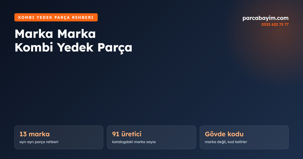 Marka Marka Kombi Yedek Parça Nereden Alınır? (13 Marka Rehberi)