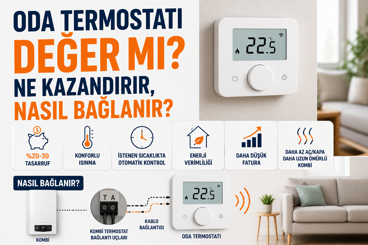 Oda Termostatı Değer mi? Ne Kazandırır, Nasıl Bağlanır?