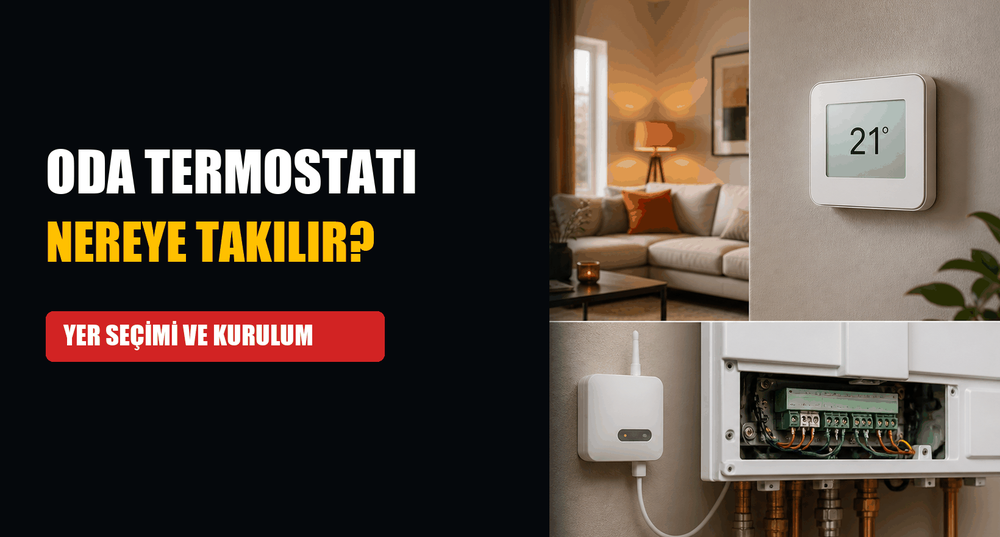 Oda Termostatı Nereye Takılır? Yer Seçimi ve Kablosuz Kurulum (Resimli)