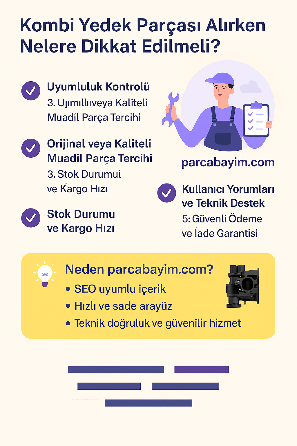 Kombi Yedek Parçası Alırken Nelere Dikkat Edilmeli?