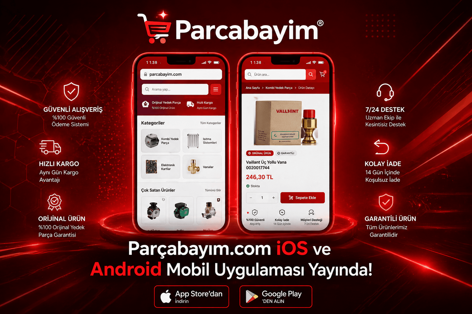 Parcabayim.com İOS ve Android Mobil Uygulaması Yayında