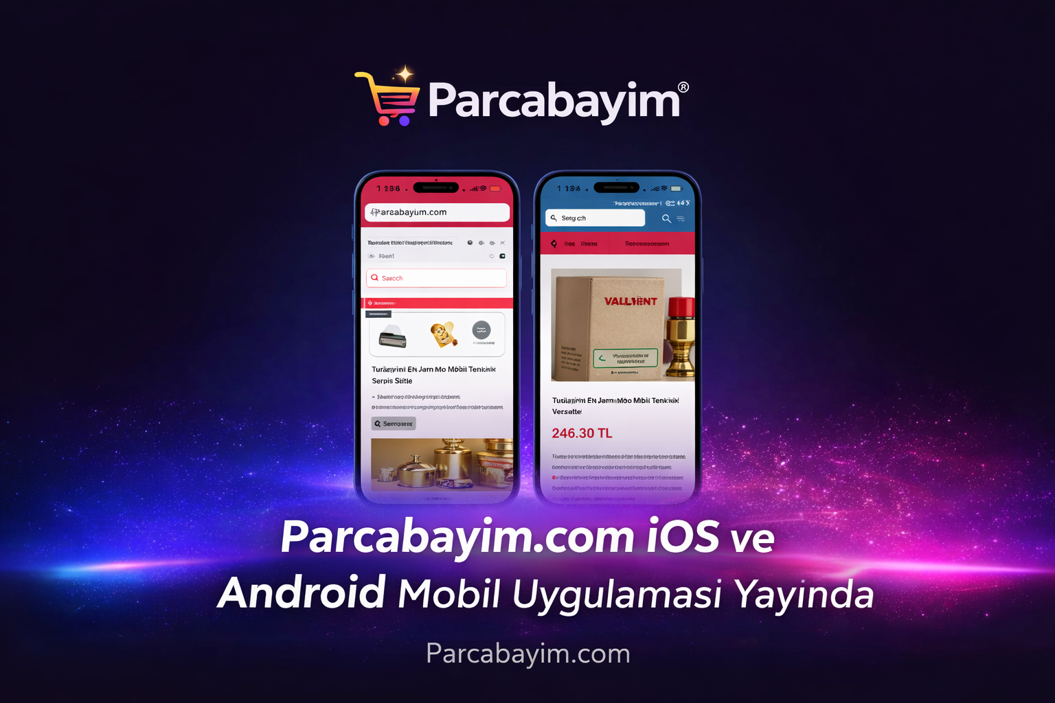 Parcabayim.com İOS ve Android Mobil Uygulaması Yayında