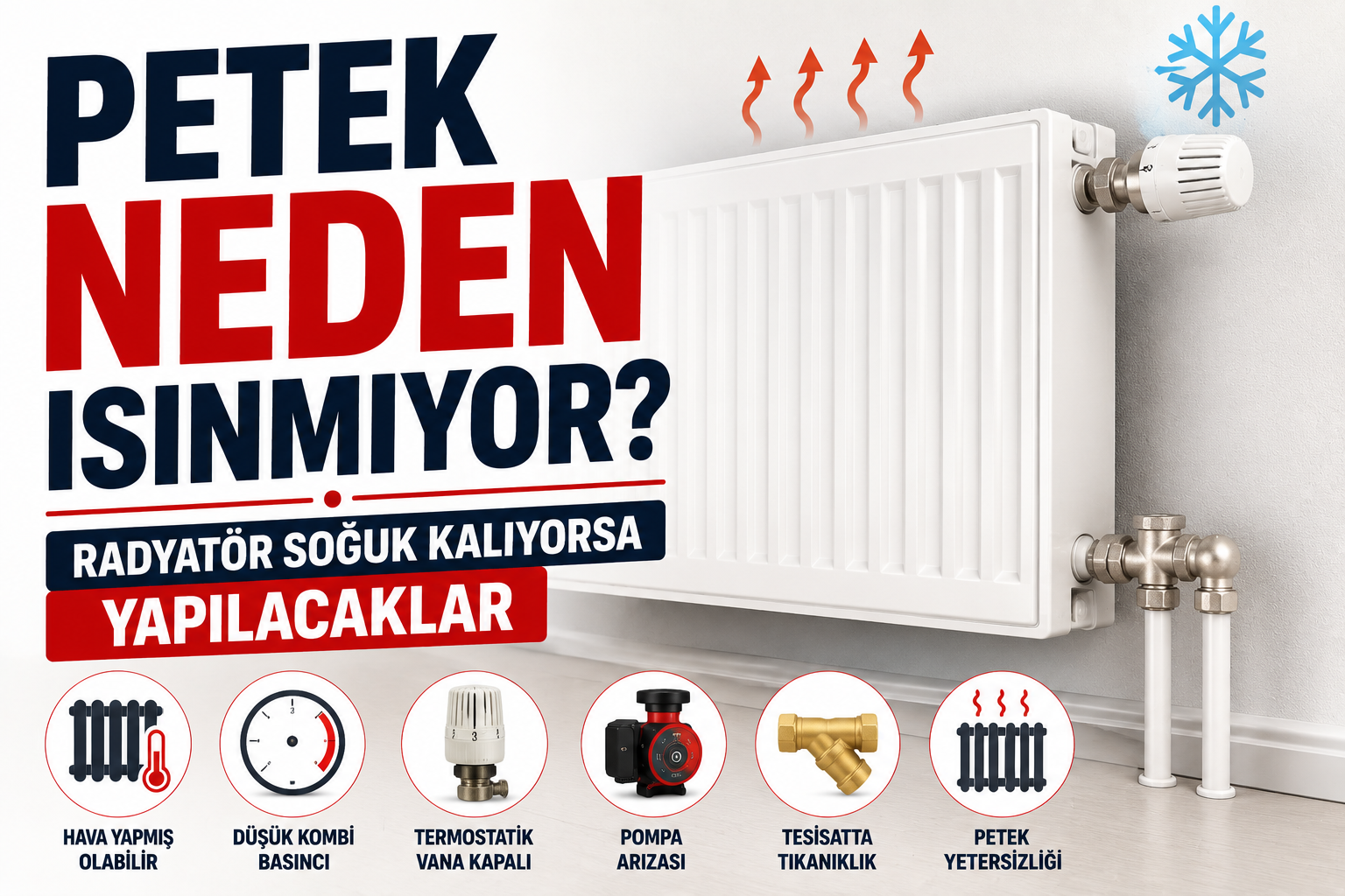 Petek Neden Isınmıyor? Radyatör Soğuk Kalıyorsa Yapılacaklar