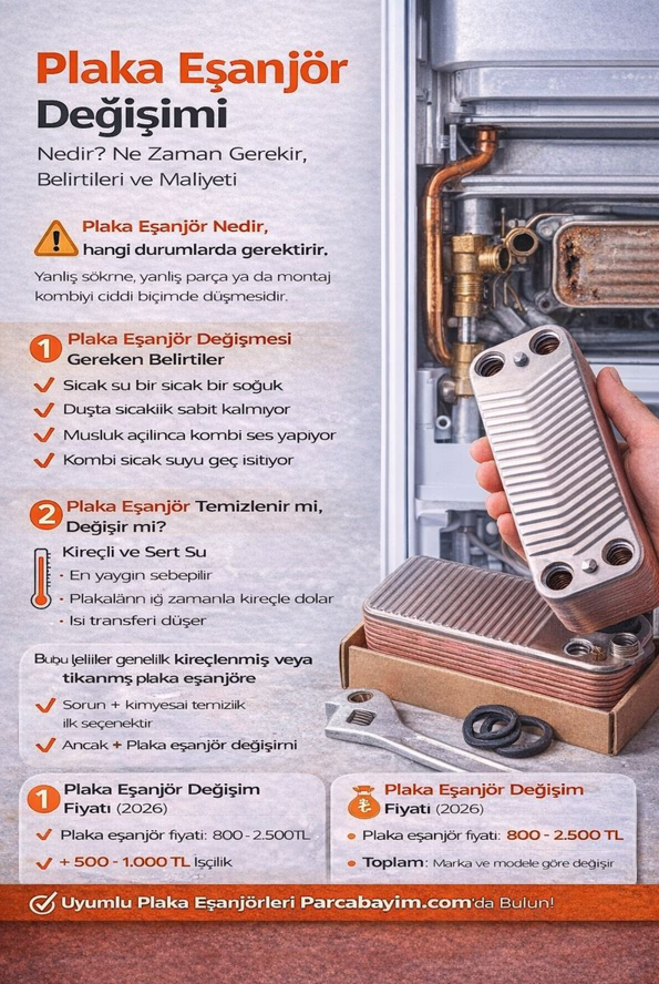 Plaka Eşanjör Değişimi Nedir? Ne Zaman Gerekir, Belirtileri ve Maliyeti