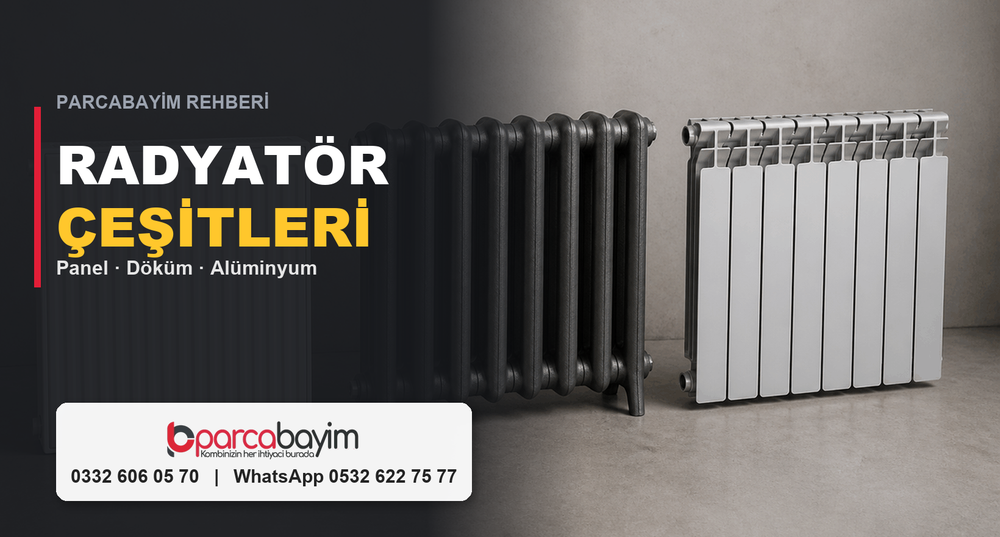 Radyatör (Petek) Çeşitleri: Panel, Döküm ve Alüminyum — Hangisi?