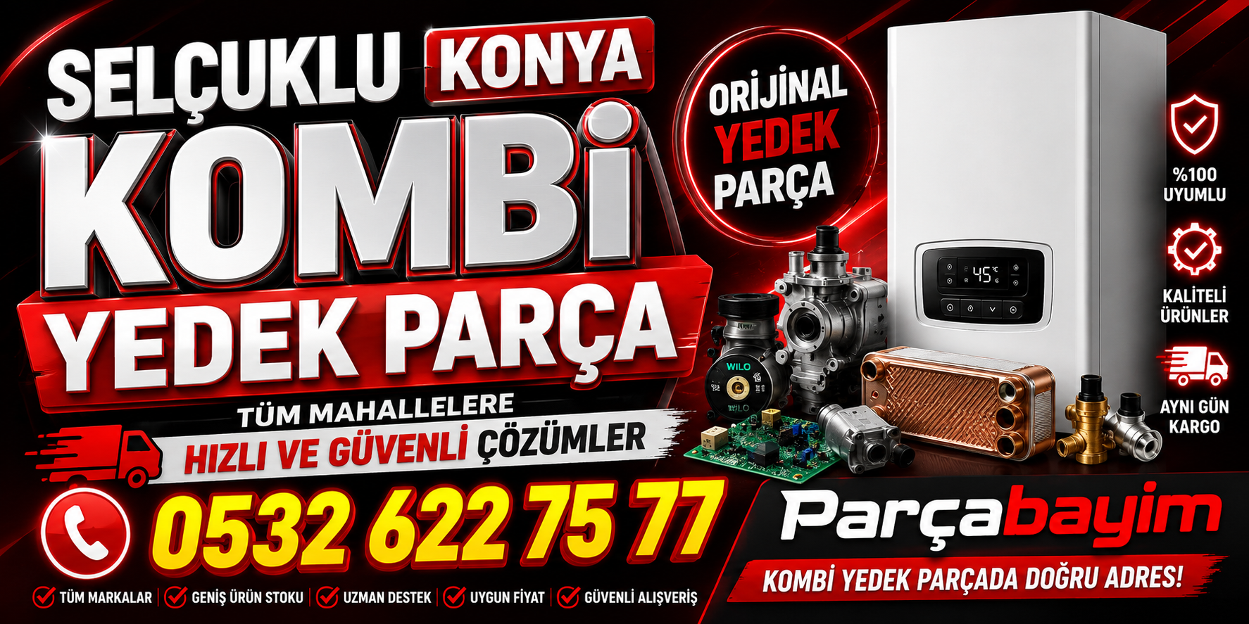 Selçuklu Konya Kombi Yedek Parça