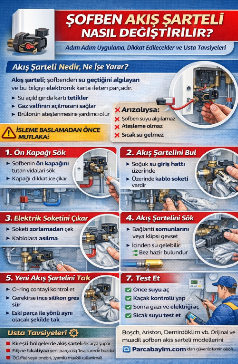 Şofben Akış Şarteli Nasıl Değiştirilir?