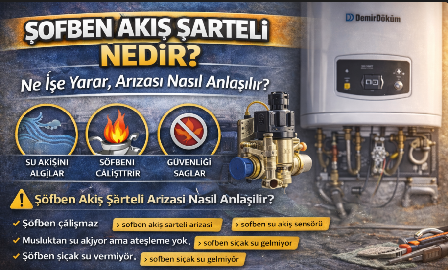 Şofben Akış Şarteli Nedir? Ne İşe Yarar, Arızası Nasıl Anlaşılır Fiyatı Nedir?