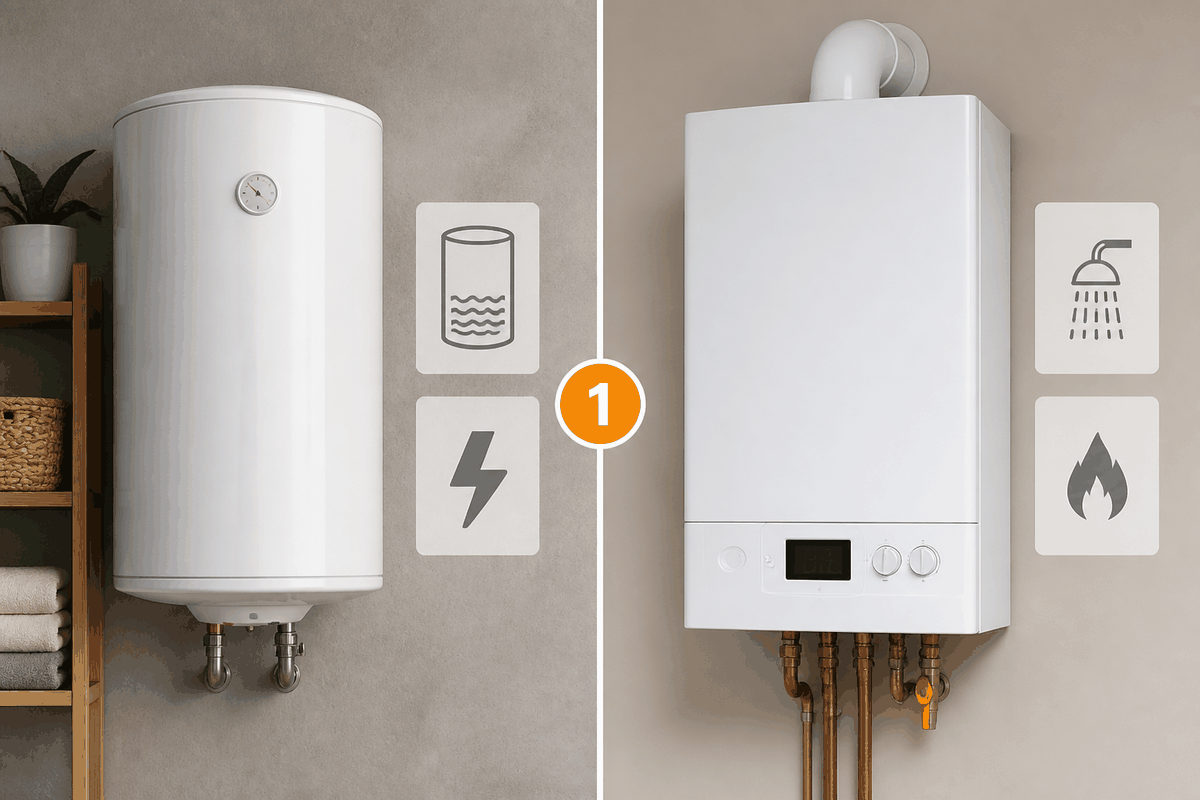 Depolu elektrikli termosifon ile anlık ısıtan kombinin karşılaştırması