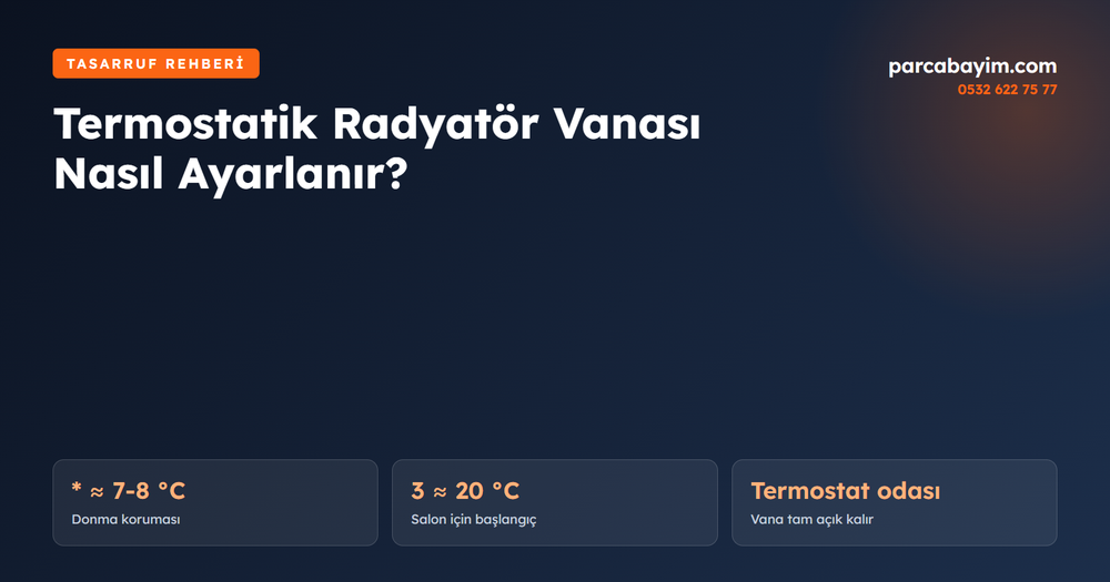 Termostatik Radyatör Vanası Nedir, Nasıl Ayarlanır? 1-5 Rakamları Kaç Derece