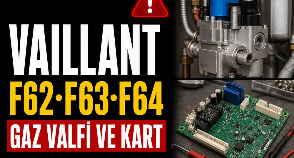 Vaillant F62, F63 ve F64 Hataları: Gaz Valfi ve Elektronik Kart