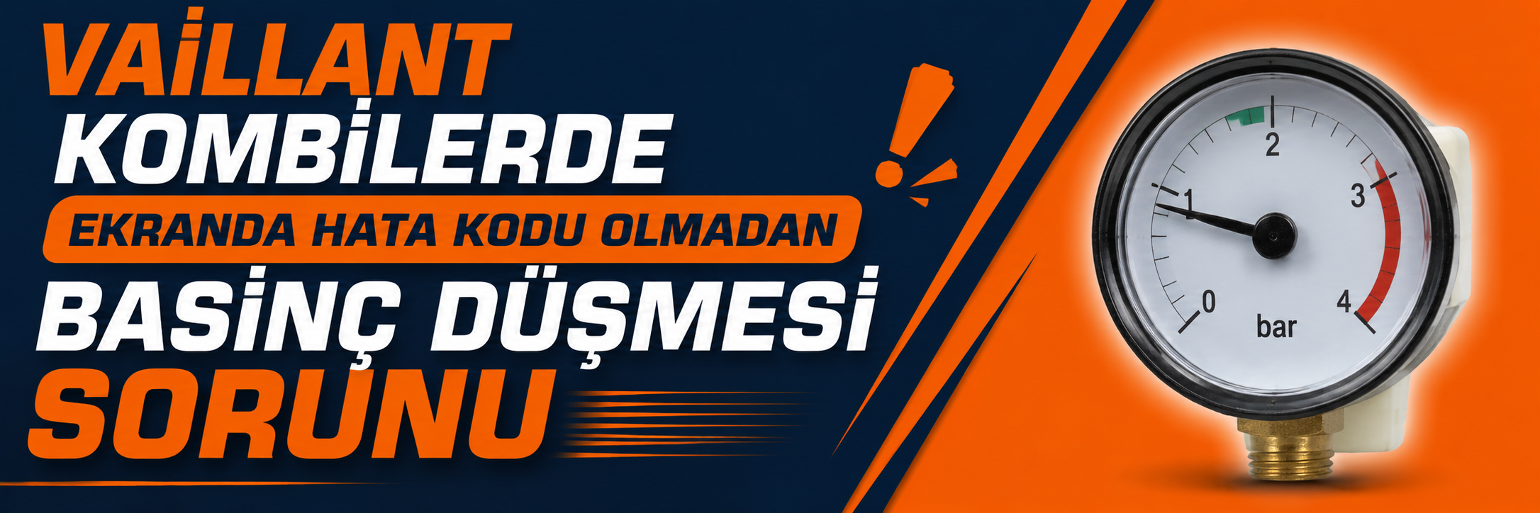Vaillant Kombilerde Ekranda Hata Kodu Olmadan Basınç Düşmesi Sorunu