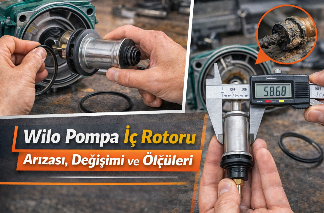 Wilo Pompa İç Rotoru Arızası Nedir? Değişimi ve Rotor Ölçüleri Nasıl Alınır?