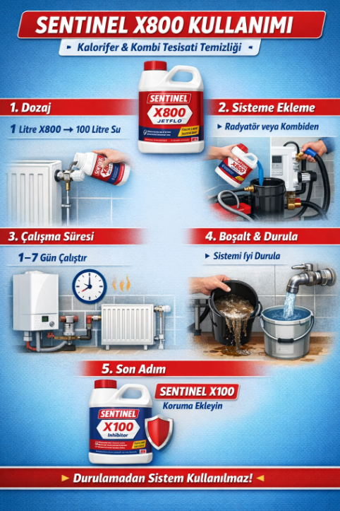 Sentinel X800 Kullanımı – Tesisat Temizliğinde Profesyonel Çözüm